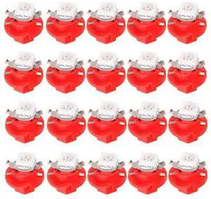20 Pack Car T5 B8.4D 5050 1SMD LED Light Dashboard Side Indicator Lights (red) 20 Pack Car T5 B8.4D 5050 1SMD LED Light Dashboard Side Indicator Lights (red)