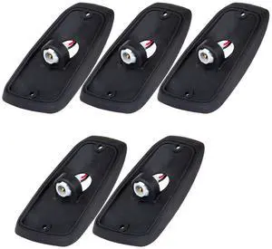 Cab Marker Light 5pcs Top Roof Running Bulbs Bottom Bases Replacement Cab Marker Assembly for 1988-2000 For Chevy For GMC Trucks Cab Marker Light 5pcs Top Roof Running Bulbs Bottom Bases Replacement Cab Marker Assembly for 1988-2000 For Chevy For GMC Trucks
