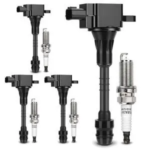 UF351 Ignition Coil & 4505 Double Iridium Spark Plug for 2001-2005 Nissan Almera,2002-2006 Sentra 1.8L L4 Replaces# 22448-6N015 22448-6N011 C1397 5C1394 (Set of 4) UF351 Ignition Coil & 4505 Double Iridium Spark Plug for 2001-2005 Nissan Almera,2002-2006 Sentra 1.8L L4 Replaces# 22448-6N015 22448-6N011 C1397 5C1394 (Set of 4)