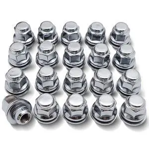 20PCS M12x1.5 Lug Nuts - 13/16" 21mm Hex - Chrome Factory Style Wheel Nut for Lexus ES350 RX350 IS300 CT200h HS250h GS450h GS450, Toyota Camry Corolla Avalon Highlander Prius Sienna 611-211 611-117 20PCS M12x1.5 Lug Nuts - 13/16" 21mm Hex - Chrome Factory Style Wheel Nut for Lexus ES350 RX350 IS300 CT200h HS250h GS450h GS450, Toyota Camry Corolla Avalon Highlander Prius Sienna 611-211 611-117