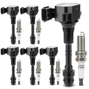 UF401 Ignition Coil & 4469 Double Iridium Spark Plug 6PCS for Nissan Altima Maxima Pathfinder Quest 350Z Frontier Xterra NV1500 NV2500 NV3500/Infiniti FX35 I35 QX4 G35 M35 Replaces# 22448-AL61C UF401 Ignition Coil & 4469 Double Iridium Spark Plug 6PCS for Nissan Altima Maxima Pathfinder Quest 350Z Frontier Xterra NV1500 NV2500 NV3500/Infiniti FX35 I35 QX4 G35 M35 Replaces# 22448-AL61C