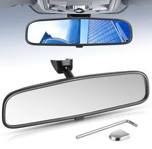 10.6" Rear View Mirror, Interior Rearview Mirror Universal Fit Type, Compatible with Jeep Wrangler Nissan Rogue Altima Toyota Corolla Camry Tacoma Ford F150 Focus Honda Civic Accord and More for car 10.6" Rear View Mirror, Interior Rearview Mirror Universal Fit Type, Compatible with Jeep Wrangler Nissan Rogue Altima Toyota Corolla Camry Tacoma Ford F150 Focus Honda Civic Accord and More for car