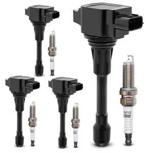 UF549 Ignition Coil Packs & 9029 Double Iridium Spark Plug Compatible with 2007-2019 Nissan Altima Versa Sentra Rogue Cube NV200 Pathfinder Infiniti FX50 M56 QX60 QX70 C1696 & DILKA6RA11 UF549 Ignition Coil Packs & 9029 Double Iridium Spark Plug Compatible with 2007-2019 Nissan Altima Versa Sentra Rogue Cube NV200 Pathfinder Infiniti FX50 M56 QX60 QX70 C1696 & DILKA6RA11