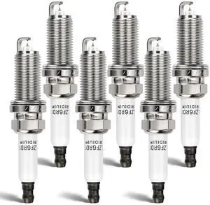 1208 Double Iridium Spark Plug 6PCS for 2004-2015 BMW 1/3/5/6/7, 2006-2015 BMW X1/X3/X5, 2005-2009 Z4 Replaces ILZFR6D11 1208 Double Iridium Spark Plug 6PCS for 2004-2015 BMW 1/3/5/6/7, 2006-2015 BMW X1/X3/X5, 2005-2009 Z4 Replaces ILZFR6D11