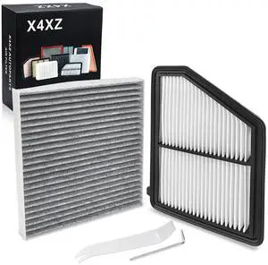 CA12051 CF11182 Engine & Cabin Air Filter Compatible with 2016-2026 Honda Civic 2.0L, 2023-2026 Honda HR-V 2.0L(Only Naturally Aspirated) Replace# WA10416 80292-TF0-G01 17220-5BA-A00 80291-T5R-A01 CA12051 CF11182 Engine & Cabin Air Filter Compatible with 2016-2026 Honda Civic 2.0L, 2023-2026 Honda HR-V 2.0L(Only Naturally Aspirated) Replace# WA10416 80292-TF0-G01 17220-5BA-A00 80291-T5R-A01