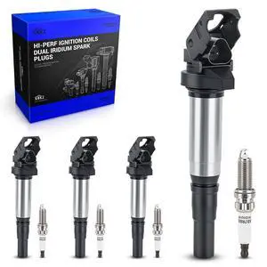 UF598 Ignition Coils & 97968 Double Iridium Spark Plugs for 07-15 Mini Cooper, 11-16 Mini Cooper Countryman, 13-16 Mini Cooper Paceman, 08-11 Peugeot 207 1.6L L4 Replace# C1692 GN10328 5C1749 UF598 Ignition Coils & 97968 Double Iridium Spark Plugs for 07-15 Mini Cooper, 11-16 Mini Cooper Countryman, 13-16 Mini Cooper Paceman, 08-11 Peugeot 207 1.6L L4 Replace# C1692 GN10328 5C1749