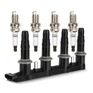 UF620 Ignition Coil & 4504 Double Iridium Spark Plug for 11-15 Chevy Cruze, 12-18 Chevy Sonic,09-11 Aveo Aveo5 /09-10 Pontiac G3 1.6L 1.8L L4 Replaces# 90919-02247 C1646 5C1703 D517C UF620 Ignition Coil & 4504 Double Iridium Spark Plug for 11-15 Chevy Cruze, 12-18 Chevy Sonic,09-11 Aveo Aveo5 /09-10 Pontiac G3 1.6L 1.8L L4 Replaces# 90919-02247 C1646 5C1703 D517C