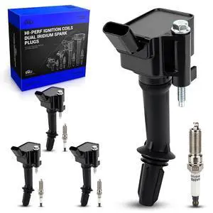 UF802 Ignition Coil Pack & 91970 Double Iridium Spark Plugs for 2016-2019 Chevy Volt/Malibu/Cruze, 2018-2022 Equinox, 2018-2020 GMC Terrain, 2016-2022 Buick Encore Replace# 12670053 5C2095 C2036 UF802 Ignition Coil Pack & 91970 Double Iridium Spark Plugs for 2016-2019 Chevy Volt/Malibu/Cruze, 2018-2022 Equinox, 2018-2020 GMC Terrain, 2016-2022 Buick Encore Replace# 12670053 5C2095 C2036
