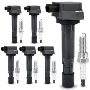 UF624 Ignition Coil & 97390 Double Iridium Spark Plug for Acura 10-13 MDX,13-15 RDX,10-13 ZDX/Honda 09-15 Pilot,09-14 Ridgeline 3.5L 3.7L Replaces# 30520-RN0-A01, E1124 UF624 Ignition Coil & 97390 Double Iridium Spark Plug for Acura 10-13 MDX,13-15 RDX,10-13 ZDX/Honda 09-15 Pilot,09-14 Ridgeline 3.5L 3.7L Replaces# 30520-RN0-A01, E1124