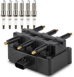 UF305 Ignition Coil & 3381 Double Iridium Spark Plug for Chrysler Pacifica Town & Country Voyager/Dodge Caravan Grand Caravan/Jeep Wrangler/VW Routan V6 Replaces# 56032520AB,56032520AC,C1442 UF305 Ignition Coil & 3381 Double Iridium Spark Plug for Chrysler Pacifica Town & Country Voyager/Dodge Caravan Grand Caravan/Jeep Wrangler/VW Routan V6 Replaces# 56032520AB,56032520AC,C1442
