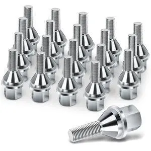 611-005 20pcs M12*1.25 Chrome Wheel Lug Bolts,25mm Thread Length 19mm Hex 2.4 inch Length for 14-23 Jeep Cherokee, 18-23 Compass, 15-23 Renegade, 15-17 Chrysler 200, 13-16 Dodge Dart 6511051AA 611-005 20pcs M12*1.25 Chrome Wheel Lug Bolts,25mm Thread Length 19mm Hex 2.4 inch Length for 14-23 Jeep Cherokee, 18-23 Compass, 15-23 Renegade, 15-17 Chrysler 200, 13-16 Dodge Dart 6511051AA