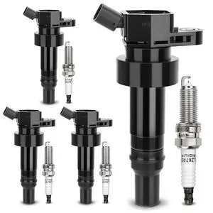 UF652 Ignition Coil &93815 Double Iridium Spark Plug for 2012-2020 HYUNDAI Accent,2012-2017 HYUNDAI Veloster/2012-2020 Kia Rio,2012-2019 Kia Soul Replaces#273012B100 C1803 GN10634 5C1860 UF652 Ignition Coil &93815 Double Iridium Spark Plug for 2012-2020 HYUNDAI Accent,2012-2017 HYUNDAI Veloster/2012-2020 Kia Rio,2012-2019 Kia Soul Replaces#273012B100 C1803 GN10634 5C1860
