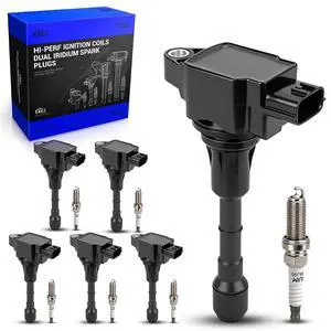UF617 Ignition Coil & 90174 Double Iridium Spark Plugs for 2009-2020 Nissan 370Z, 2008-2019 Infiniti G37, M37, EX37/FX37, Q40, Q50, Q60, Q70, Q70L, QX50, QX70 Replace# 22448EY00A 1788503 48748 GN10430 UF617 Ignition Coil & 90174 Double Iridium Spark Plugs for 2009-2020 Nissan 370Z, 2008-2019 Infiniti G37, M37, EX37/FX37, Q40, Q50, Q60, Q70, Q70L, QX50, QX70 Replace# 22448EY00A 1788503 48748 GN10430