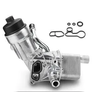 55566784 Engine Oil Cooler Filter Housing Assembly Adapter with Filter Insert, Gasket, Cap for Chevy 11-15 Cruze, 15-21 Trax,12-20 Sonic /13-21 Buick Encore 1.4L Turbo Replace# 918-428 55565388 55566784 Engine Oil Cooler Filter Housing Assembly Adapter with Filter Insert, Gasket, Cap for Chevy 11-15 Cruze, 15-21 Trax,12-20 Sonic /13-21 Buick Encore 1.4L Turbo Replace# 918-428 55565388
