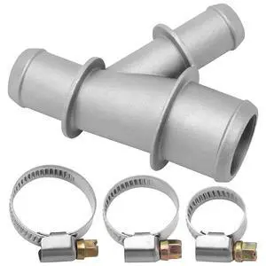 15834773 Aluminum Coolant Radiator Hose Connector Y Junction Connector with Clamps for Chevrolet Silverado Suburban GMC Sierra Yukon Cadillac Escalade Replace# 15792820 15834773 Aluminum Coolant Radiator Hose Connector Y Junction Connector with Clamps for Chevrolet Silverado Suburban GMC Sierra Yukon Cadillac Escalade Replace# 15792820