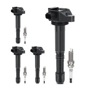 UF712 Ignition Coil & 93501 Double Iridium Spark Plug For 2013-2017 Honda Accord,2015-2019 CR-V /2015-2017 Acura TLX,2016-2020 Acura ILX L4 2.4L Replaces# GN10732, C-867, 305205A2A01, 36-8259 UF712 Ignition Coil & 93501 Double Iridium Spark Plug For 2013-2017 Honda Accord,2015-2019 CR-V /2015-2017 Acura TLX,2016-2020 Acura ILX L4 2.4L Replaces# GN10732, C-867, 305205A2A01, 36-8259