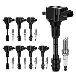 UF510 Ignition Coil & 6240 Double Iridium Spark Plug For Nissan 2005-2006 Armada,2004 Pathfinder Armada,2004-2007 Nissan TITAN/2004-2006 INFINITI QX56 5.6L V8 Replaces# GN10243, 5C1482 UF510 Ignition Coil & 6240 Double Iridium Spark Plug For Nissan 2005-2006 Armada,2004 Pathfinder Armada,2004-2007 Nissan TITAN/2004-2006 INFINITI QX56 5.6L V8 Replaces# GN10243, 5C1482