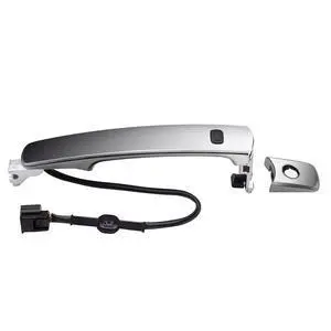 Chrome Exterior Outside Door Handle Front Left Driver Side Door Handle with Smart Entry Keyless for 2010 2011 2012 2013 Nissan Rogue 80640-CZ31B, 80645-CA000 Chrome Exterior Outside Door Handle Front Left Driver Side Door Handle with Smart Entry Keyless for 2010 2011 2012 2013 Nissan Rogue 80640-CZ31B, 80645-CA000