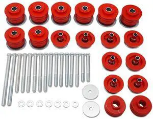 Super Duty Red Body Mount Bushing Kit for 2008-2016 Ford F250 F350 2WD 4WD Polyurethane Body Cab Mounts KF04060BK Super Duty Red Body Mount Bushing Kit for 2008-2016 Ford F250 F350 2WD 4WD Polyurethane Body Cab Mounts KF04060BK