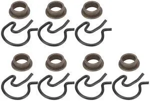 7PCS Pit Pack Manual Transmission Steel Shifter Bushing W/Spring Clips Pit Pack Fits Hurst V-Gate 2, Mastershift 3-Speed, Competition Plus 4-Speed shifters 3327302 7PCS Pit Pack Manual Transmission Steel Shifter Bushing W/Spring Clips Pit Pack Fits Hurst V-Gate 2, Mastershift 3-Speed, Competition Plus 4-Speed shifters 3327302