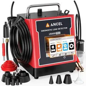 L5000 PRO EVAP Turbo Smoke Machine Automotive Leak Detector Smoke Tester Adds Pressure Decay & Vacuum Test for All Systems, Built-in Pump, 0.4-20 PSI, LCD Screen, Detects Micro to Major Leaks L5000 PRO EVAP Turbo Smoke Machine Automotive Leak Detector Smoke Tester Adds Pressure Decay & Vacuum Test for All Systems, Built-in Pump, 0.4-20 PSI, LCD Screen, Detects Micro to Major Leaks