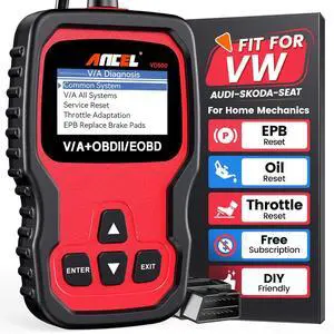 VD500 OBD2 Scanner Diagnostic Tool for Volkswagen VW Audi Skoda Seat Diagnosis Check Engine Light EPB ABS SRS Code Reader Oil Throttle Position Adaption Brake Pad Reset VD500 OBD2 Scanner Diagnostic Tool for Volkswagen VW Audi Skoda Seat Diagnosis Check Engine Light EPB ABS SRS Code Reader Oil Throttle Position Adaption Brake Pad Reset