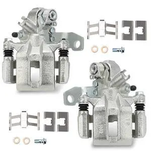 19B3298 19B3299 Rear Left & Right Disc Brake Caliper Assembly with Bracket For 2006-2011 Acura CSX,2013-2018 Acura ILX/2006-2015 Honda Civic Replaces# 43019SNAA10, 43018SNAA10 19-B3299,19-B3298 19B3298 19B3299 Rear Left & Right Disc Brake Caliper Assembly with Bracket For 2006-2011 Acura CSX,2013-2018 Acura ILX/2006-2015 Honda Civic Replaces# 43019SNAA10, 43018SNAA10 19-B3299,19-B3298