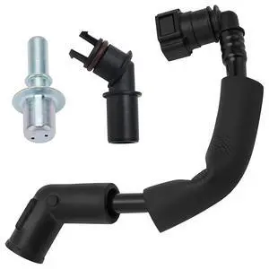 12583384 Positive Crankcase Ventilation Valve Tube Hose and Passenger Side PCV Fitting Connector Right Kit for GMC Acadia Buick Enclave Chevrolet Traverse Saturn Outlook Replace# 12614338 12630279 12583384 Positive Crankcase Ventilation Valve Tube Hose and Passenger Side PCV Fitting Connector Right Kit for GMC Acadia Buick Enclave Chevrolet Traverse Saturn Outlook Replace# 12614338 12630279