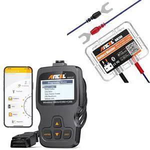 AD310BT with 12V Batter Tester for All 12V Cars Code Reader and Battery Monitor AD310BT with 12V Batter Tester for All 12V Cars Code Reader and Battery Monitor