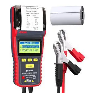 BST500 Car Battery Tester with Printer, 12v 24v Automotive Battery Load Tester, Cranking Charging System Analyzer, 99.99% Accuracy for Car Motorcycles Truck SUV ATV RV and More BST500 Car Battery Tester with Printer, 12v 24v Automotive Battery Load Tester, Cranking Charging System Analyzer, 99.99% Accuracy for Car Motorcycles Truck SUV ATV RV and More