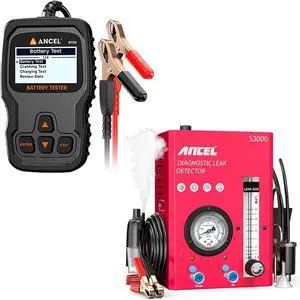 S3000-US Smoke Machine Automotive Leak Detector with Built-in Air Compressor BT310 12V 24V Car Battery Tester - 100-2000 CCA Battery Load Tester S3000-US Smoke Machine Automotive Leak Detector with Built-in Air Compressor BT310 12V 24V Car Battery Tester - 100-2000 CCA Battery Load Tester