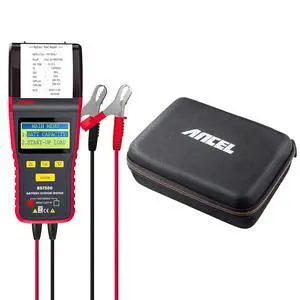BST500 with Case 12V 24V Automotive Battery Load Tester with Printer, 100-2000 CCA Car Battery Analyzer Auto Cranking and Charging System Alternator Test Tool for Car BST500 with Case 12V 24V Automotive Battery Load Tester with Printer, 100-2000 CCA Car Battery Analyzer Auto Cranking and Charging System Alternator Test Tool for Car