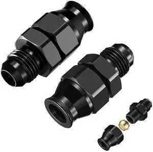 6AN Male to 5/16" Hardline Tube Fuel Line Fitting, 5/16 inch OD tube to 6AN male Straight Hard Tube Adapter Aluminum 2PCS 6AN Male to 5/16" Hardline Tube Fuel Line Fitting, 5/16 inch OD tube to 6AN male Straight Hard Tube Adapter Aluminum 2PCS