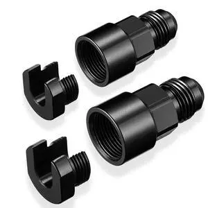2 PCS 6AN Male Flared to 3/8", 5/16" SAE Quick Connect Female Screw On Adapter Fitting EFI Aluminum Connector Fuel Adapter Connector 2 PCS 6AN Male Flared to 3/8", 5/16" SAE Quick Connect Female Screw On Adapter Fitting EFI Aluminum Connector Fuel Adapter Connector