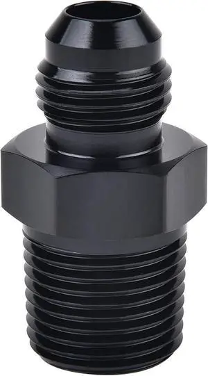 Straight 6AN Male Flare to 3/8" NPT Pipe Adapter Fitting Aluminum Straight 6AN Male Flare to 3/8" NPT Pipe Adapter Fitting Aluminum