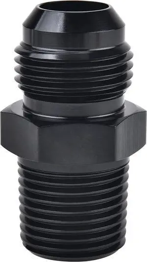 Straight 8AN Male Flare to 3/8" NPT Pipe Adapter Fitting Aluminum Straight 8AN Male Flare to 3/8" NPT Pipe Adapter Fitting Aluminum