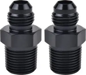 Straight 6AN Male Flare to 3/8" NPT Pipe Adapter Fitting Aluminum Straight 6AN Male Flare to 3/8" NPT Pipe Adapter Fitting Aluminum