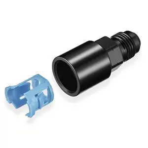 6AN Male to 3/8" SAE Quick-Disconnect Female Push-On EFI Fitting Aluminum Connector Oil Fuel Adapter 6AN Male to 3/8" SAE Quick-Disconnect Female Push-On EFI Fitting Aluminum Connector Oil Fuel Adapter