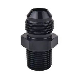 Straight 10AN Male Flare to 1/2" NPT Pipe Adapter Fitting Aluminum Straight 10AN Male Flare to 1/2" NPT Pipe Adapter Fitting Aluminum
