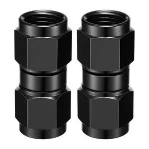 10AN Female to 10AN Female Straight Swivel Coupler Union Fitting Adapter Aluminum 2 pcs 10AN Female to 10AN Female Straight Swivel Coupler Union Fitting Adapter Aluminum 2 pcs