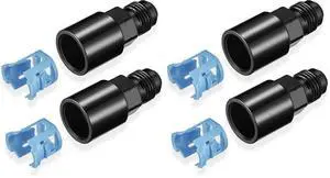 6AN Male to 3/8" SAE Quick-Disconnect Female Push-On EFI Fitting Aluminum Connector Oil Fuel Adapter (Pack of 2) 6AN Male to 3/8" SAE Quick-Disconnect Female Push-On EFI Fitting Aluminum Connector Oil Fuel Adapter (Pack of 2)