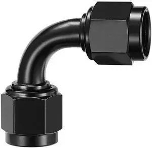 10AN Female to 10AN Female 90 Degree Swivel Coupler Union Fitting Adapter Aluminum 10AN Female to 10AN Female 90 Degree Swivel Coupler Union Fitting Adapter Aluminum