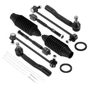 8-PC Steering Suspension Kits Compatible with Toyota Sienna 2011-2020,2xInner tie rod EV801518,2xOuter tie rod ES800997 ES800998,2xStabilizer Bar Link K750574,2xdust cover 8-PC Steering Suspension Kits Compatible with Toyota Sienna 2011-2020,2xInner tie rod EV801518,2xOuter tie rod ES800997 ES800998,2xStabilizer Bar Link K750574,2xdust cover