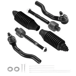 6-PC Tie Rod Ends Kits Compatible with Honda Civic 2012-2015,2xInner tie rod EV800906,1xOuter tie rod ES800912,1xOuter tie rod ES800913,2xdust cover 6-PC Tie Rod Ends Kits Compatible with Honda Civic 2012-2015,2xInner tie rod EV800906,1xOuter tie rod ES800912,1xOuter tie rod ES800913,2xdust cover
