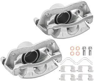 Front Brake Caliper Assembly Replaces for 19B2662 19B2663, Compatible with Honda CR-V 2002-2004 2.4L, Compatible with Honda Element 2003-2011 2.4L L4, GAS Front Brake Caliper Assembly Replaces for 19B2662 19B2663, Compatible with Honda CR-V 2002-2004 2.4L, Compatible with Honda Element 2003-2011 2.4L L4, GAS