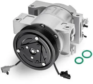 98455 Air Conditioning A/C Compressor with Clutch Compatible with Nissan X-Trail 2007-2014 2.5L L4 GAS 98455 Air Conditioning A/C Compressor with Clutch Compatible with Nissan X-Trail 2007-2014 2.5L L4 GAS