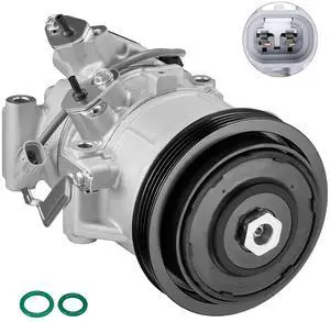 157318 Air Conditioner AC Compressor with Clutch Compatible with Toyota Yaris L4 1.5L GAS, 2007-2012 157318 Air Conditioner AC Compressor with Clutch Compatible with Toyota Yaris L4 1.5L GAS, 2007-2012