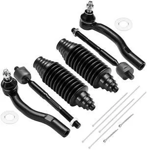 6-PC Tie Rod Ends Kits Compatible with Toyota Highlander 2001-2003,2xOuter tie rod ES3600 ES3601,2xInner EV449,2xdust cover 6-PC Tie Rod Ends Kits Compatible with Toyota Highlander 2001-2003,2xOuter tie rod ES3600 ES3601,2xInner EV449,2xdust cover