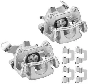 Rear Brake Caliper Assembly Replaces for 19B3318 19B3319, Compatible with Mini Cooper 2007-2015 1.6L L4, GAS Rear Brake Caliper Assembly Replaces for 19B3318 19B3319, Compatible with Mini Cooper 2007-2015 1.6L L4, GAS