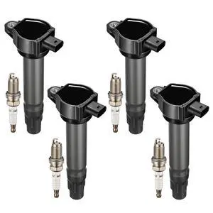 4 Ignition Coils & 4 Spark Plugs - forDodge Journey/Caliber/Avenger, forJeep Compass/Patriot, forChrysler 200/Sebring 1.8L 2.0L 2.4L L4 2007-2020 - Repl UF557/BY481ZFR5F 4 Ignition Coils & 4 Spark Plugs - forDodge Journey/Caliber/Avenger, forJeep Compass/Patriot, forChrysler 200/Sebring 1.8L 2.0L 2.4L L4 2007-2020 - Repl UF557/BY481ZFR5F
